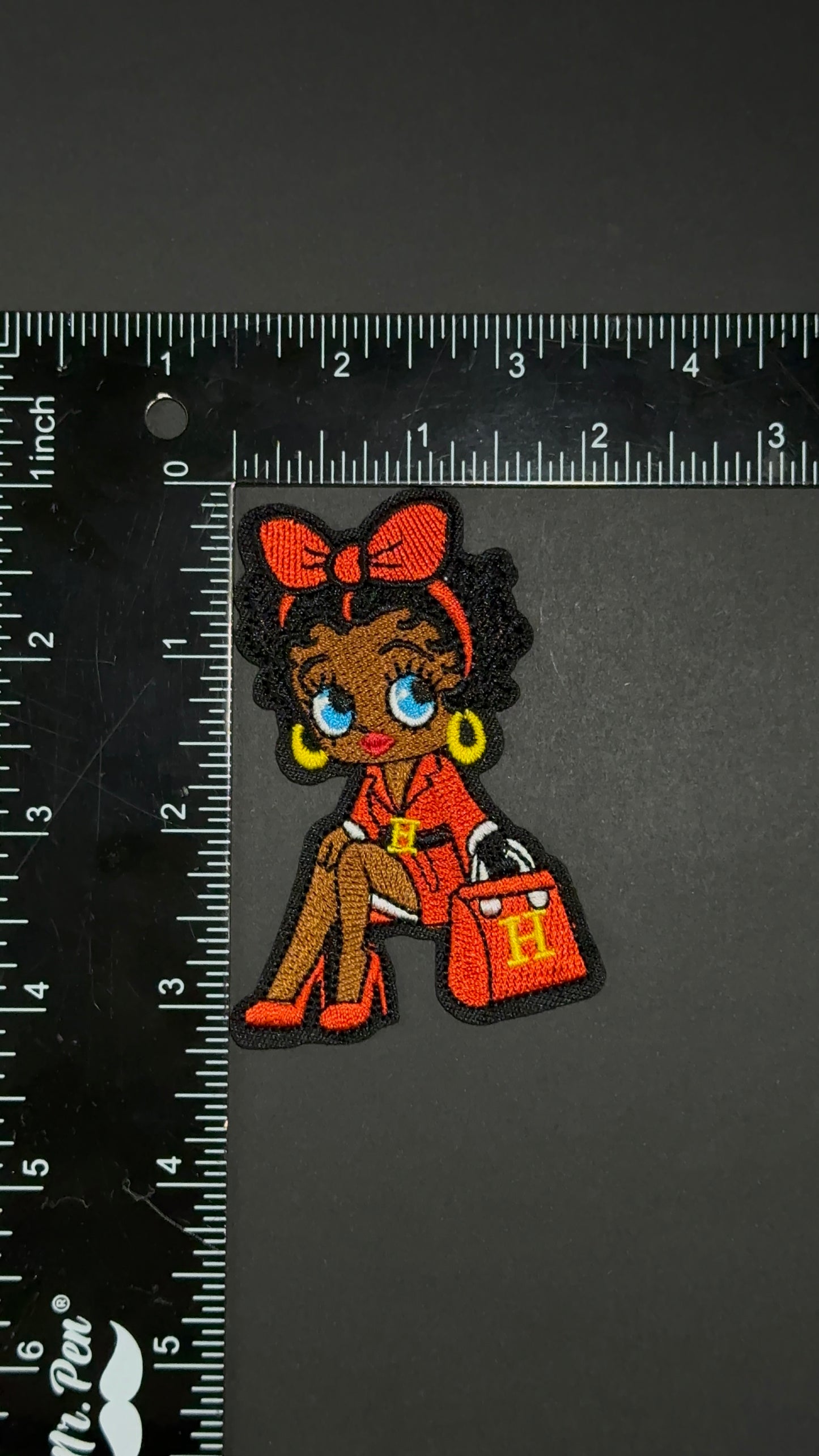 Ms. Betty in Hermes Iron-on embroidery Patch