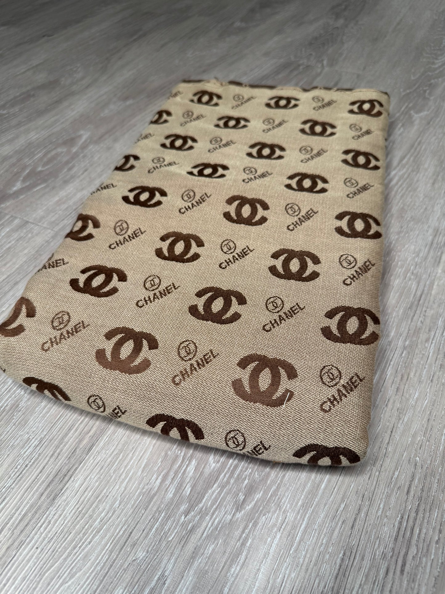 C.C Brown jacquard fabric