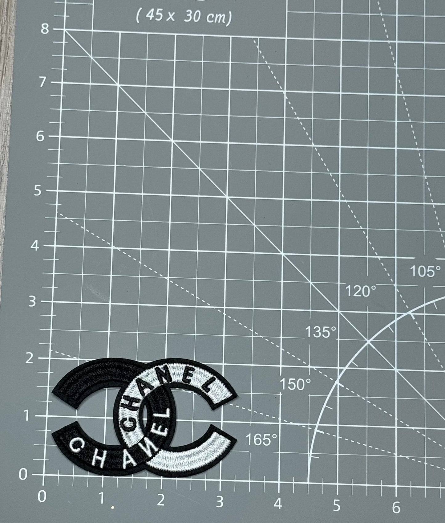black and white patch