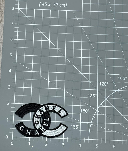 black and white patch