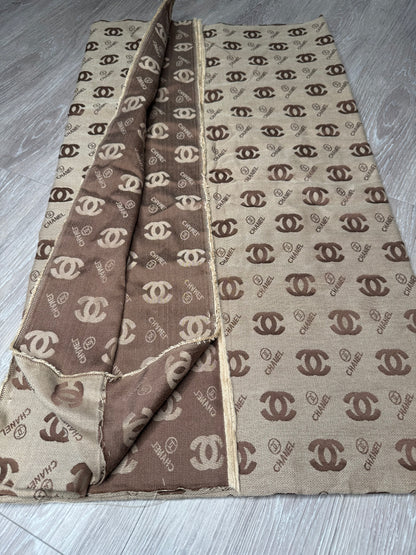 C.C Brown jacquard fabric