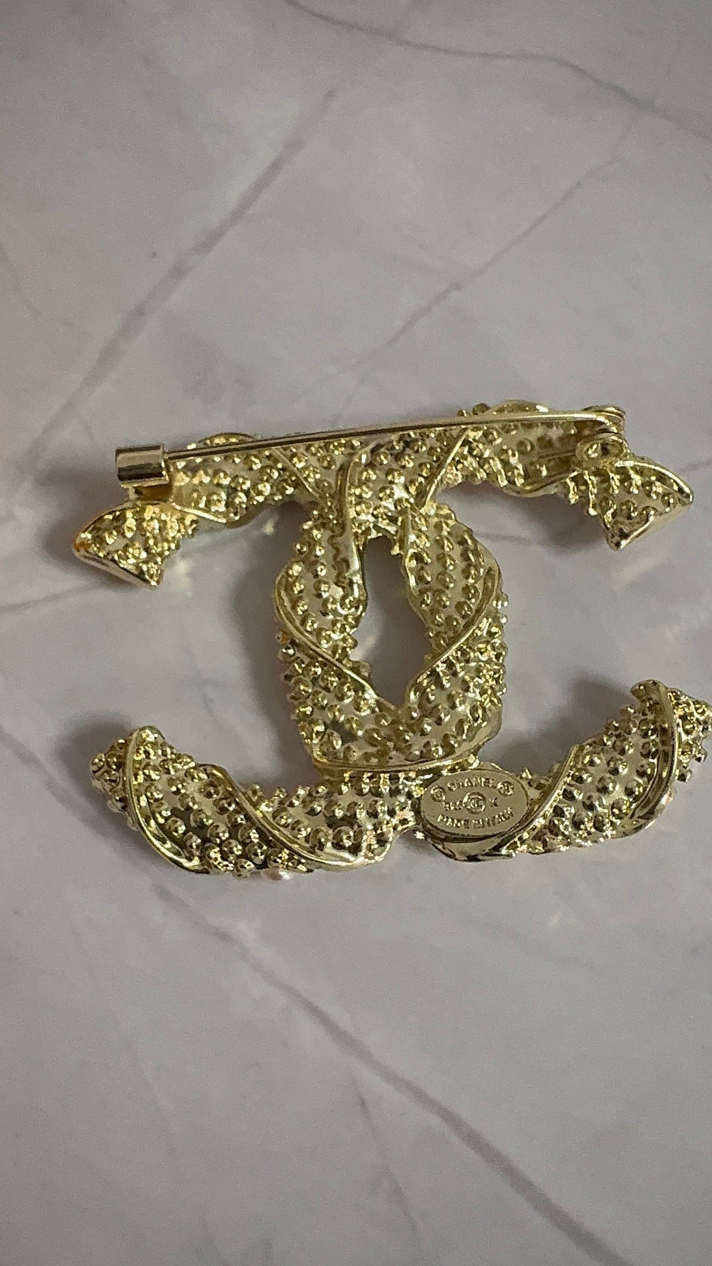 Luxury C.C Detailed Brooch pin