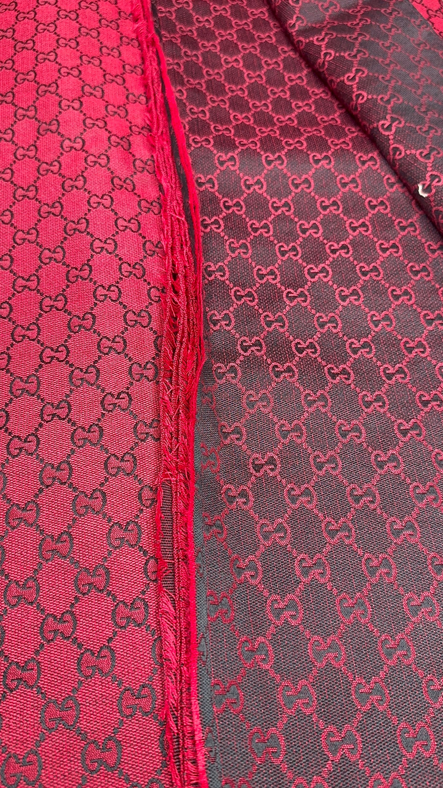 Red G.G Jacquard Fabric