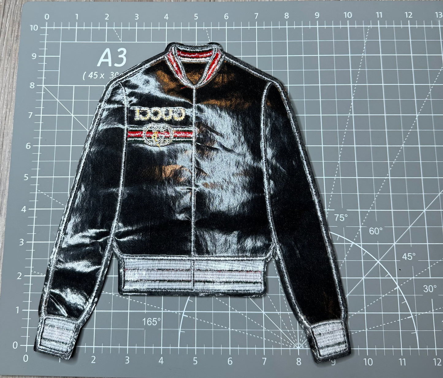 XL Leather fabric G.G Jacket Patch