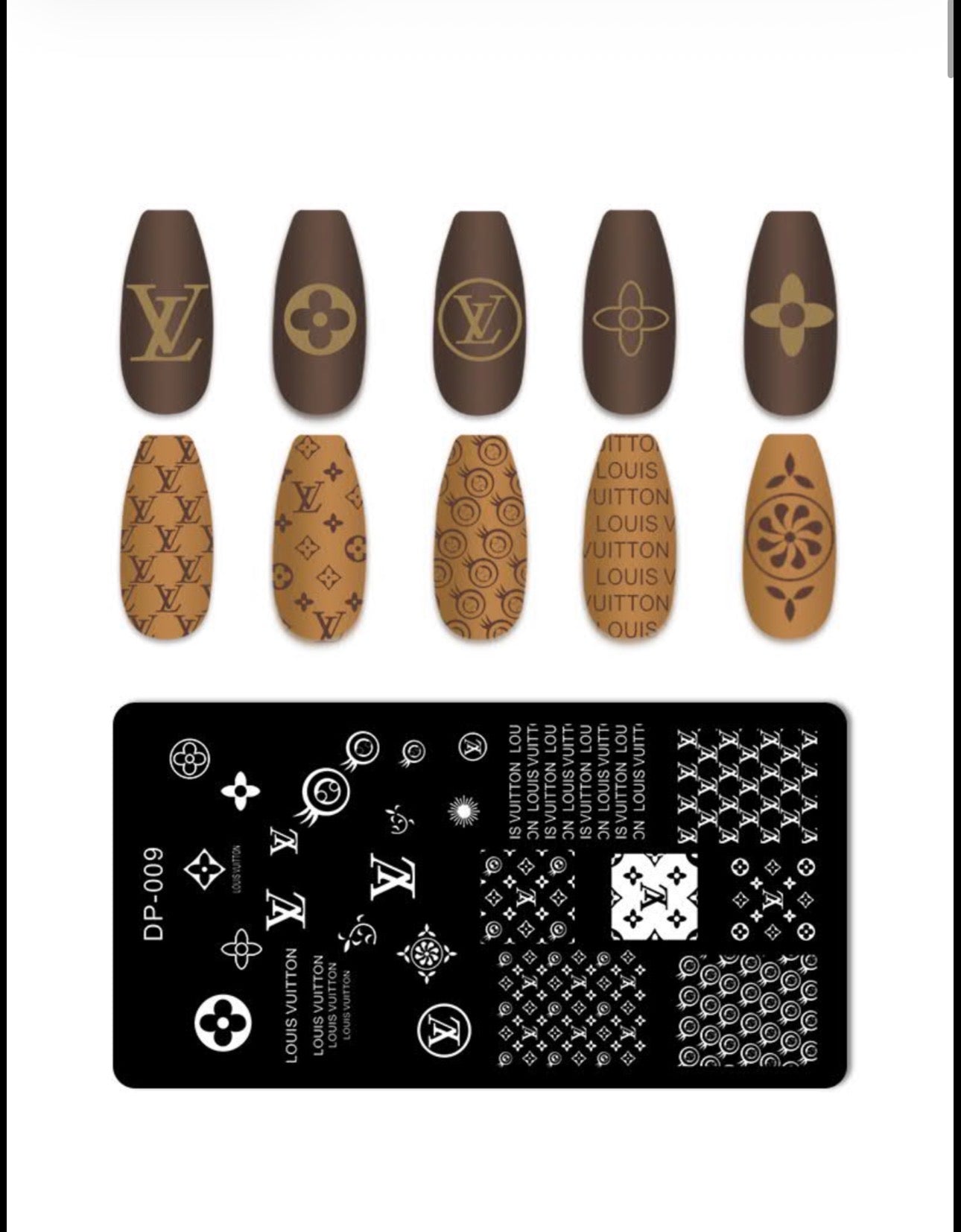 Luxury Fashion-Inspired Nail Stamping Plate – Model 001 - 045