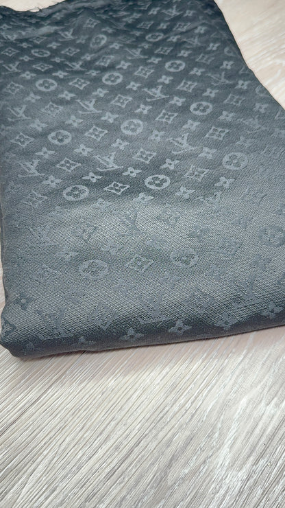 Black L.V Jacquard Fabric