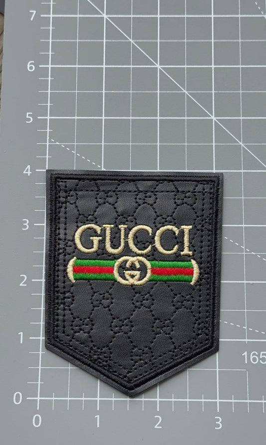 G.G Leather Pocket Patch