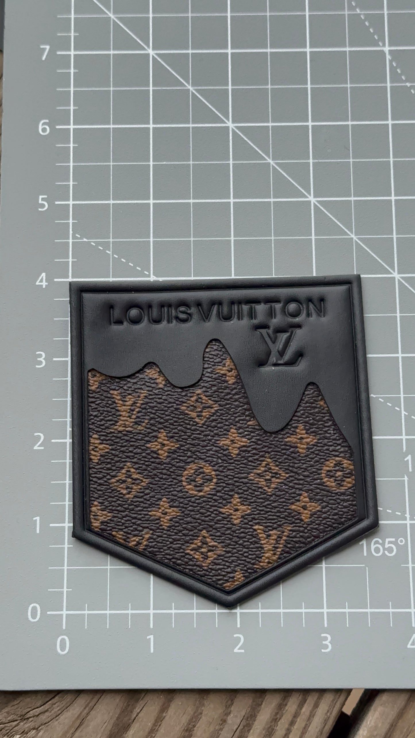 L.V Leather Pocket Patch