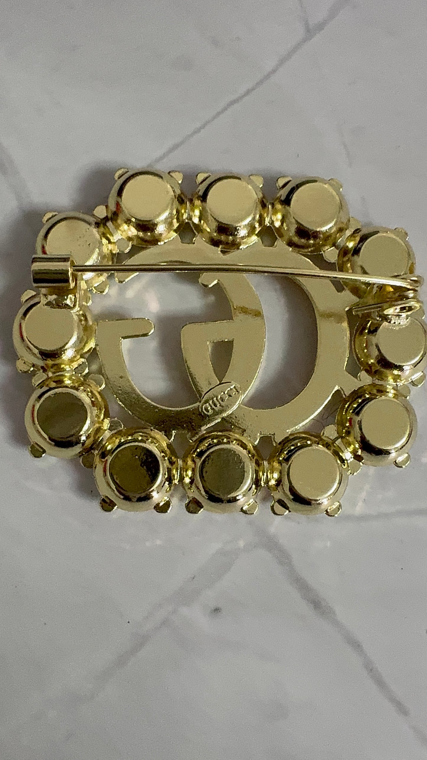 Luxury Gold G.G Brooch pin