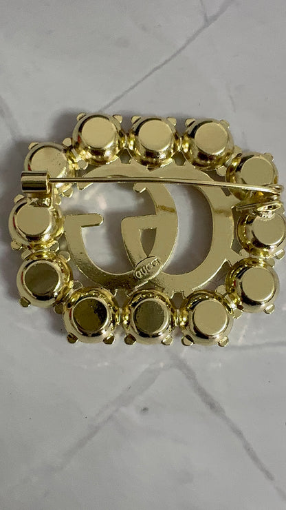 Luxury Gold G.G Brooch pin