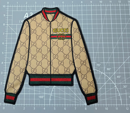 XL Leather fabric G.G Jacket Patch