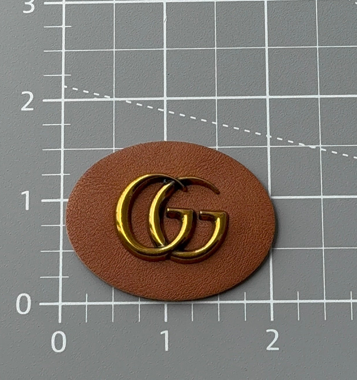 G.G Brown Leather patch