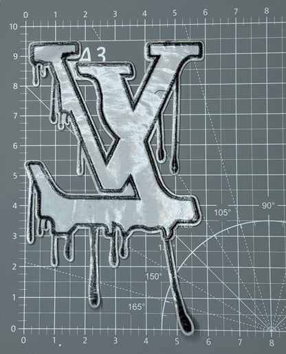 XL Leather drip patch