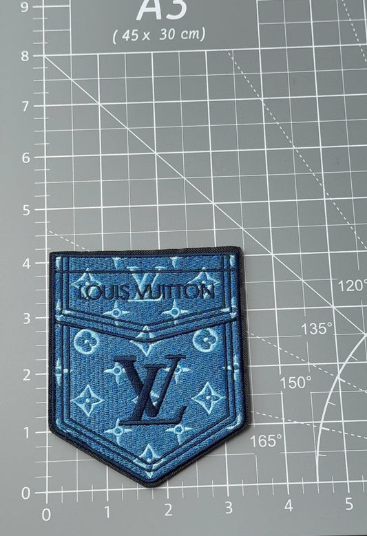 L.V Denim Pocket patch