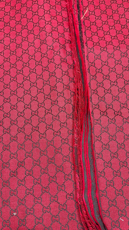 Red G.G Jacquard Fabric