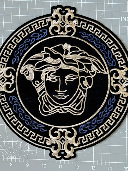 Bold V Iron On Patch