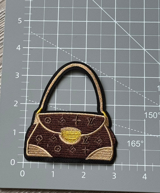 Brown L Purse Patch