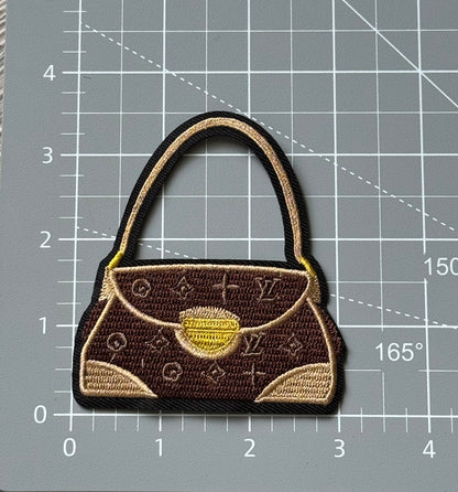 Brown L Purse Patch