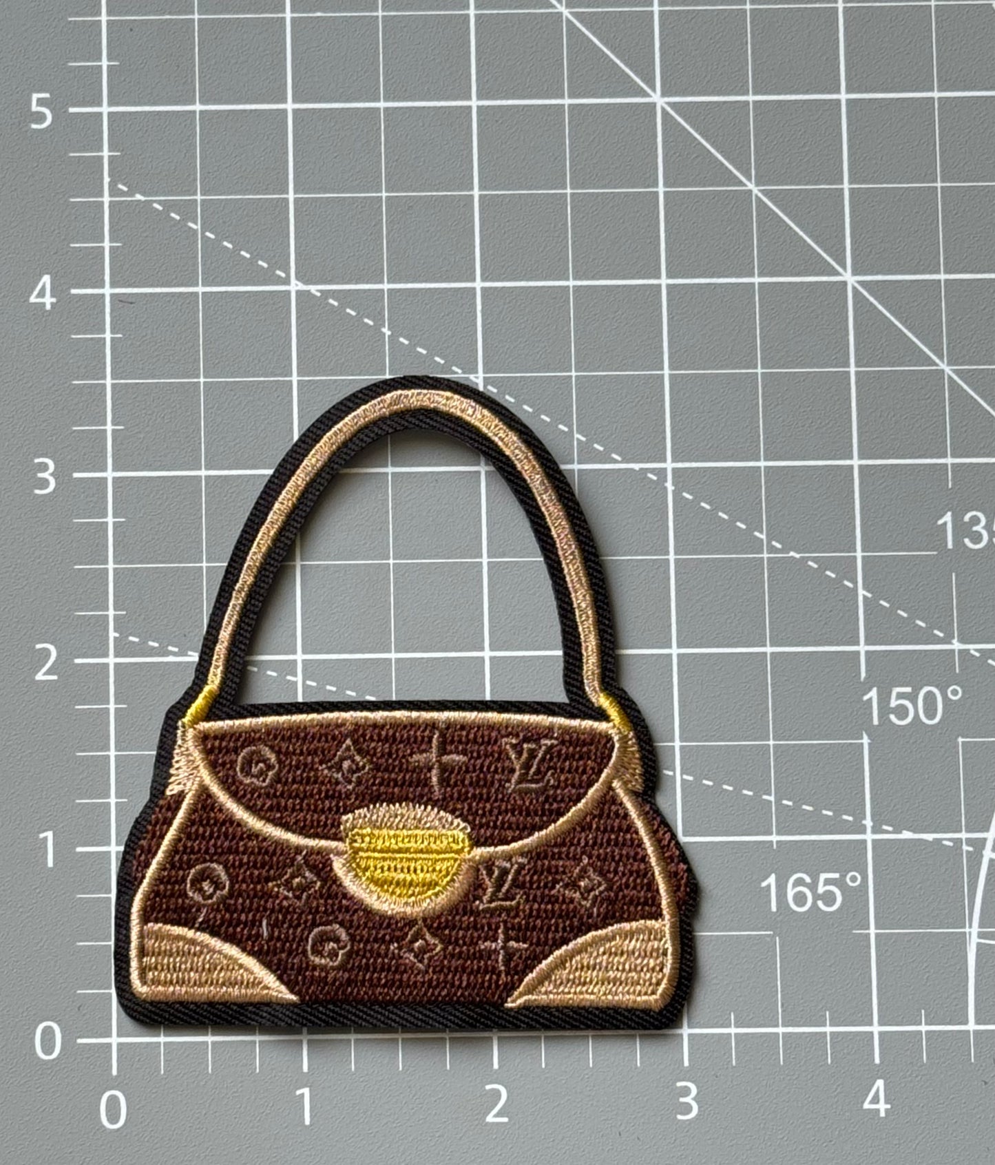Brown L Purse Patch