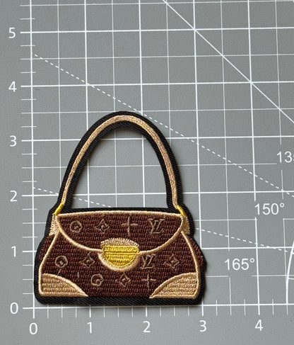 Brown L Purse Patch