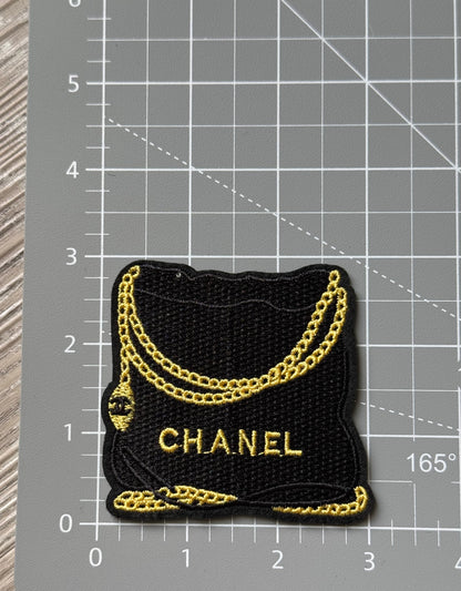 Black C.C Purse Patch