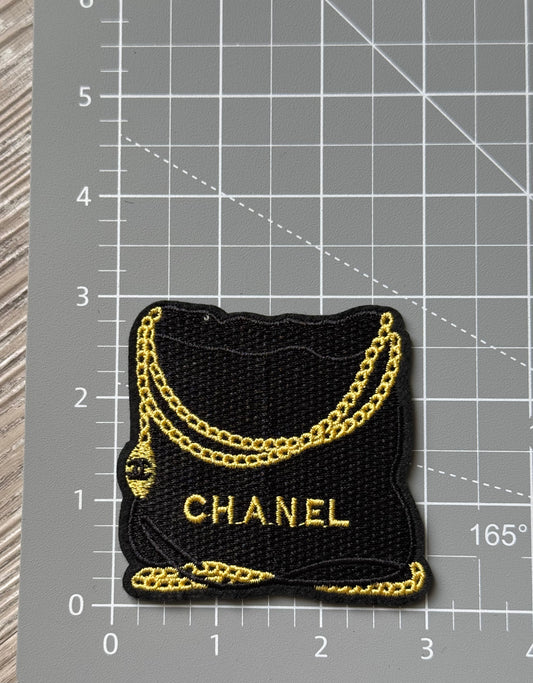 Black C.C Purse Patch