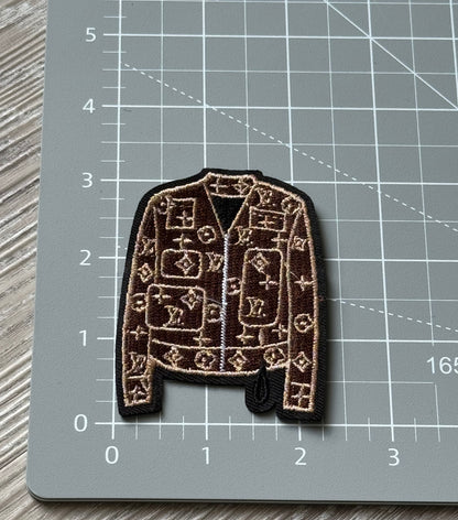 L Brown Jacket Embroidery Patch