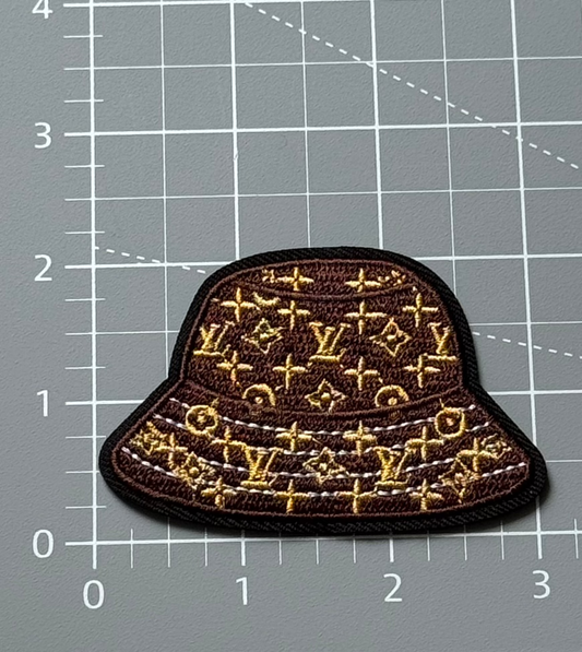 Brown G.G Bucket Hat Patch