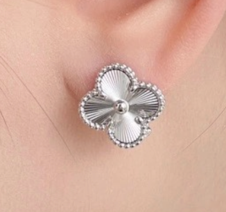 High Quality Luxury Stud Women's Earrings - SILVER