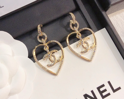 High Quality Luxury Dangle Women's Earrings - Gold