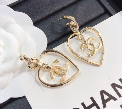 High Quality Luxury Dangle Women's Earrings - Gold