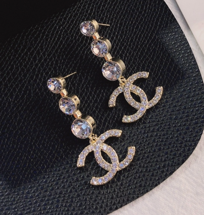 High Quality Luxury Drop Women's Earrings - Gold