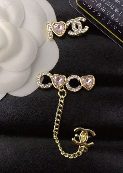 High Quality Luxury Cuff Women's Earrings - Gold