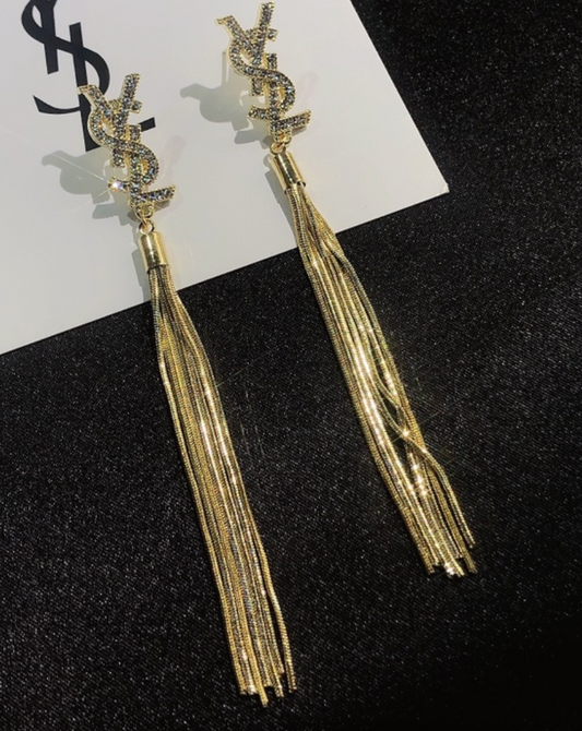 High Quality Luxury Dangle Women's Earrings - Gold