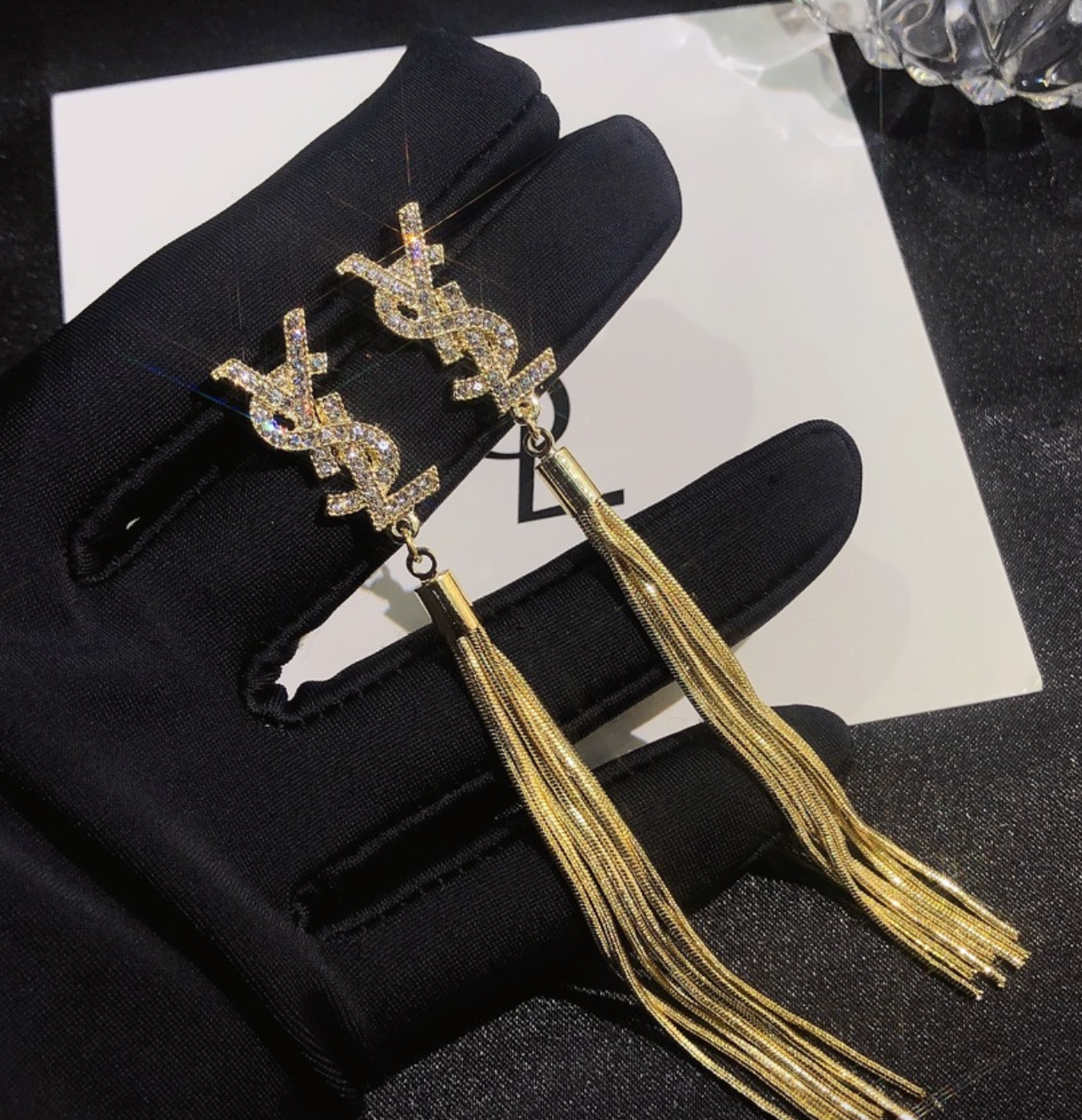 High Quality Luxury Dangle Women's Earrings - Gold