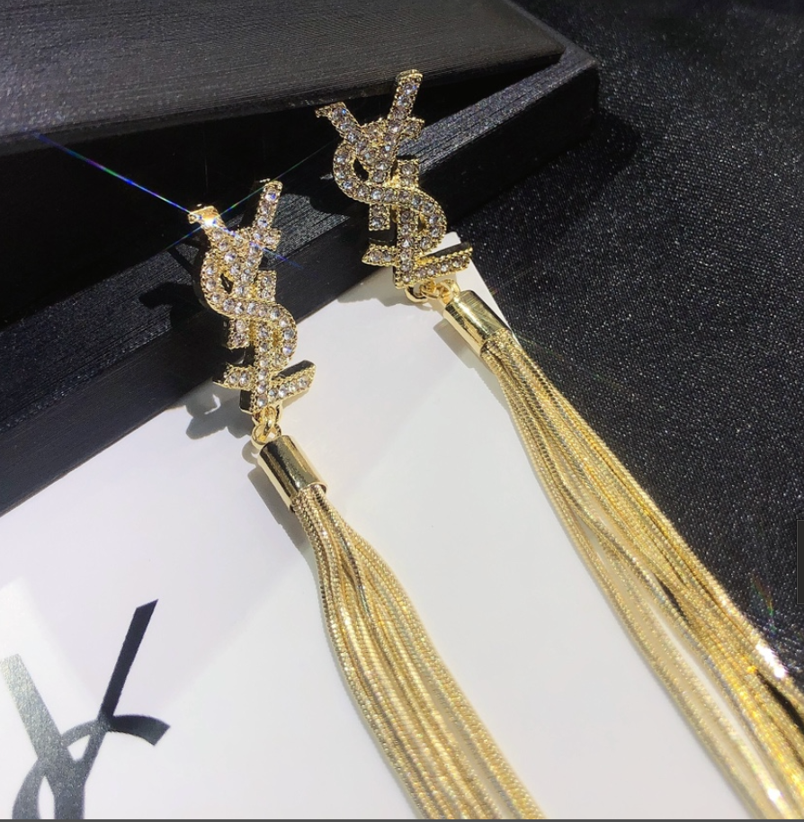 High Quality Luxury Dangle Women's Earrings - Gold