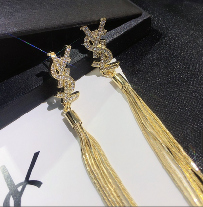 High Quality Luxury Dangle Women's Earrings - Gold
