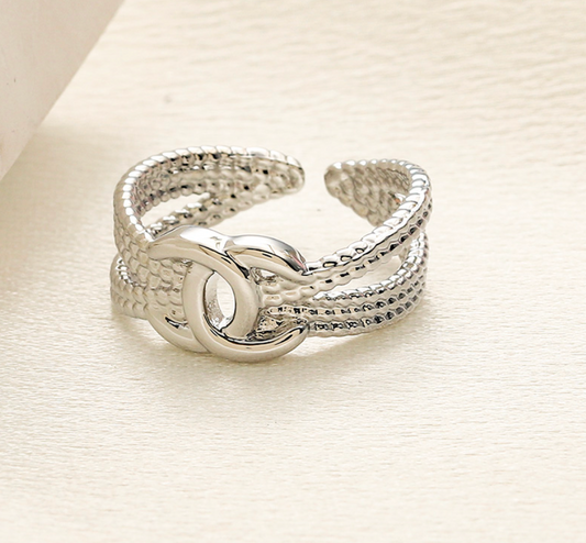 C.C High Quality Sterling silver women's ring