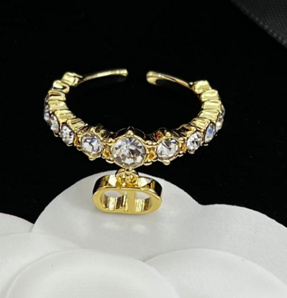 C.D High Quality 18K Gold Plated Ring