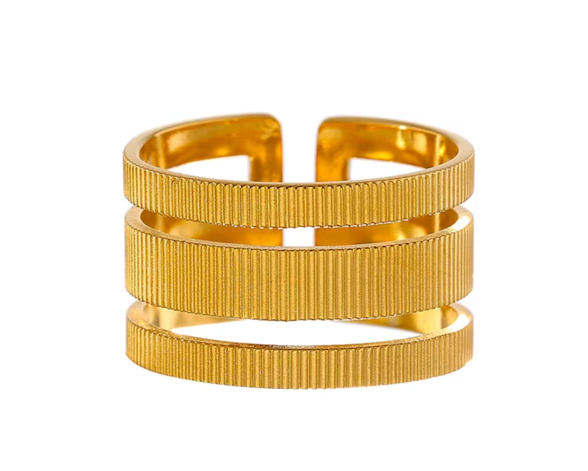 High - Grade Real 18K Gold Plated Rings