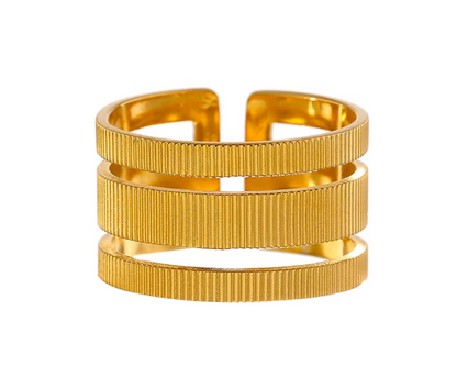 High - Grade Real 18K Gold Plated Rings