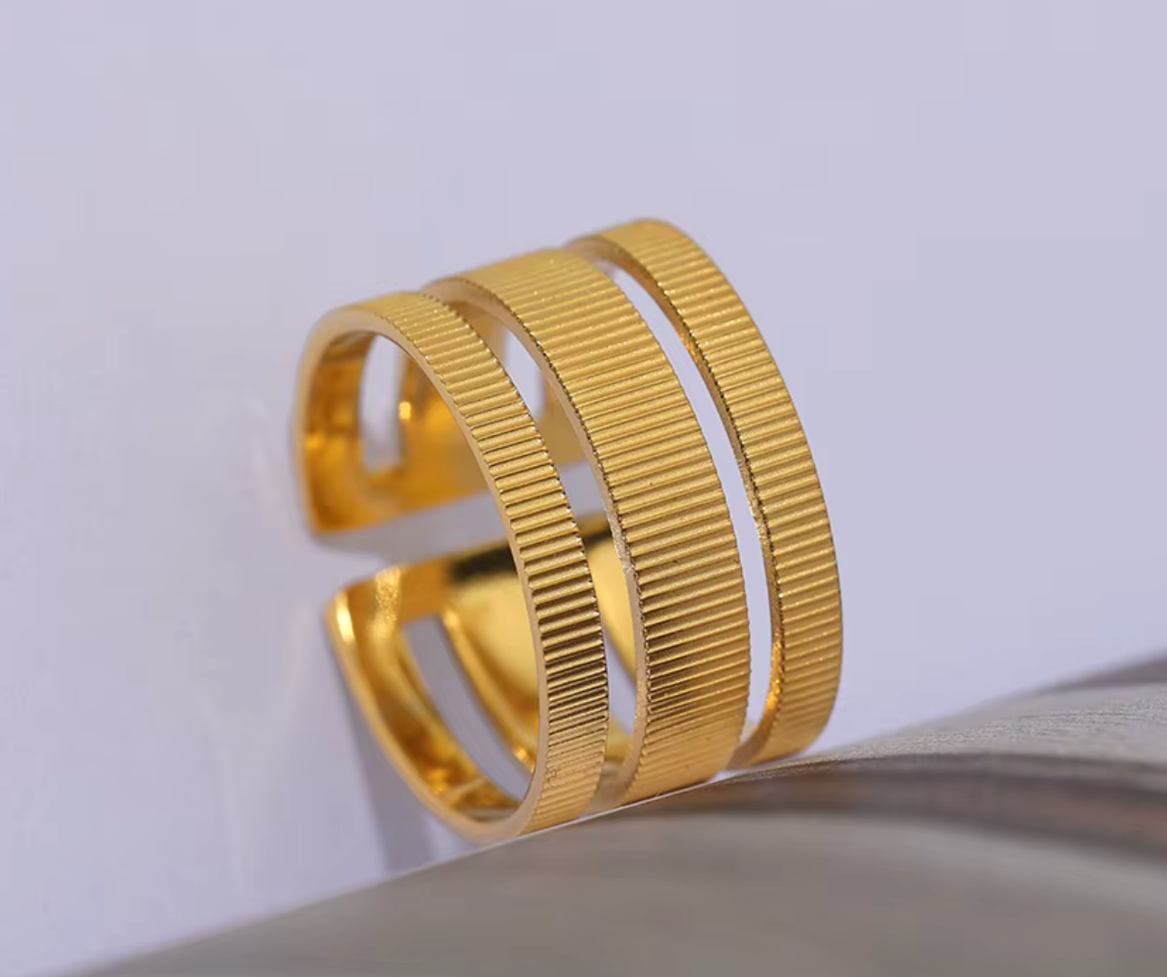 High - Grade Real 18K Gold Plated Rings