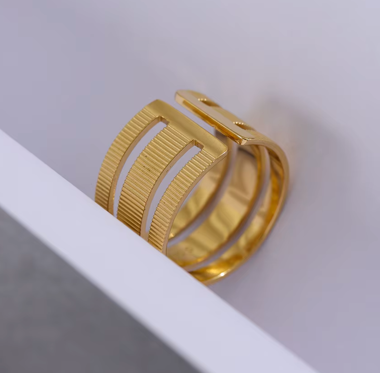 High - Grade Real 18K Gold Plated Rings