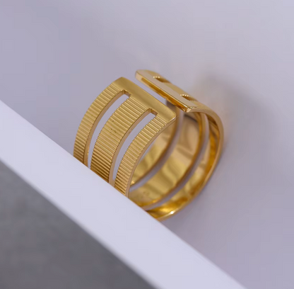 High - Grade Real 18K Gold Plated Rings