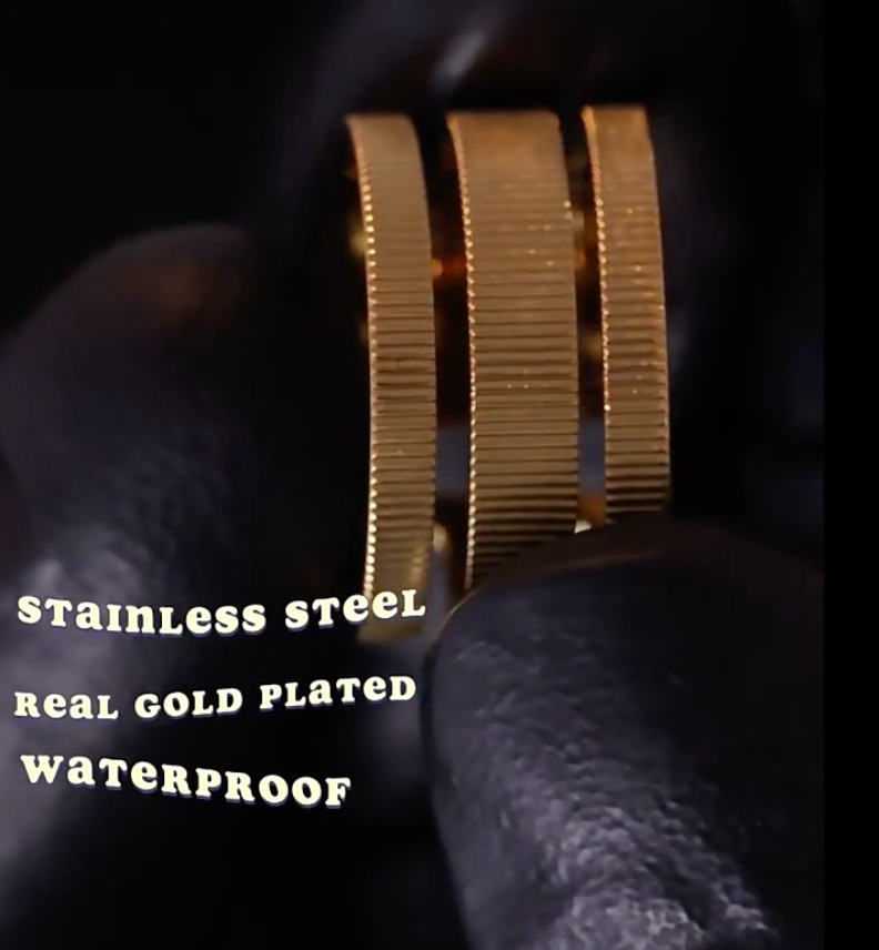 High - Grade Real 18K Gold Plated Rings