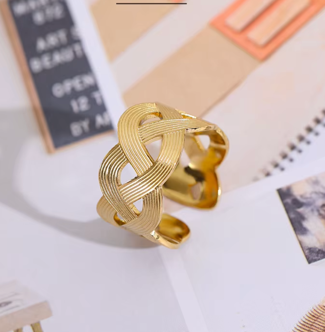 High - Grade Real 18K Gold Plated Rings