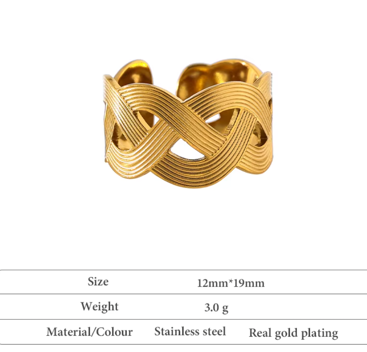 High - Grade Real 18K Gold Plated Rings