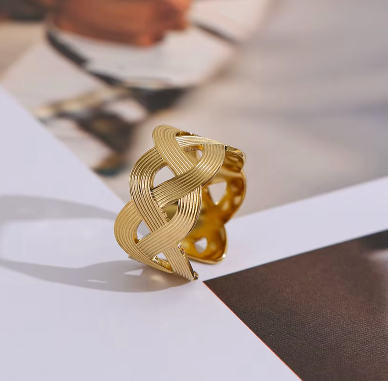 High - Grade Real 18K Gold Plated Rings