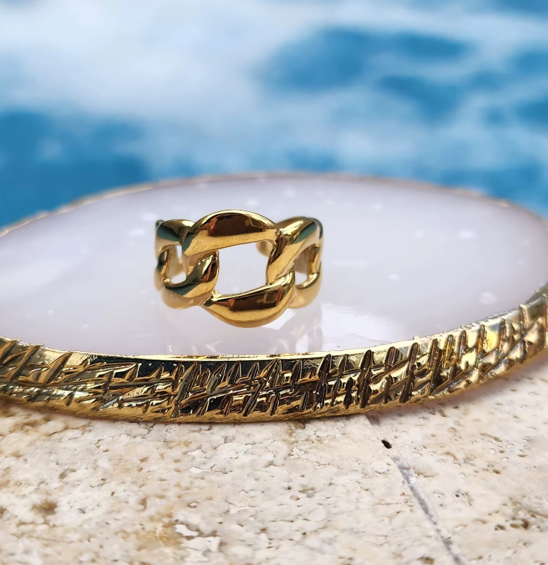 High - Grade Real 18K Gold Plated Rings