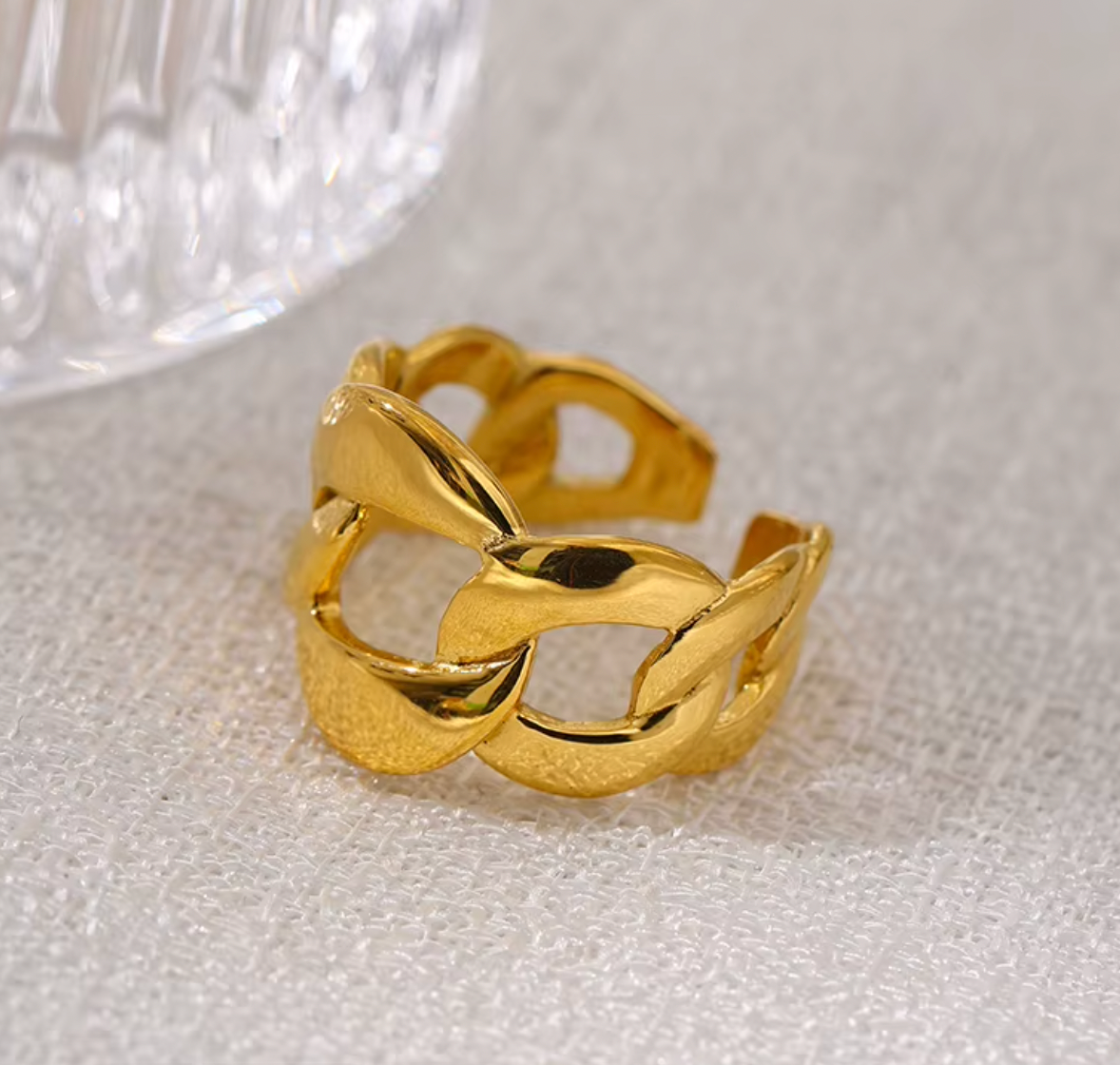 High - Grade Real 18K Gold Plated Rings